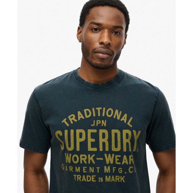Superdry Machined Goods Workwear Tee image number 2